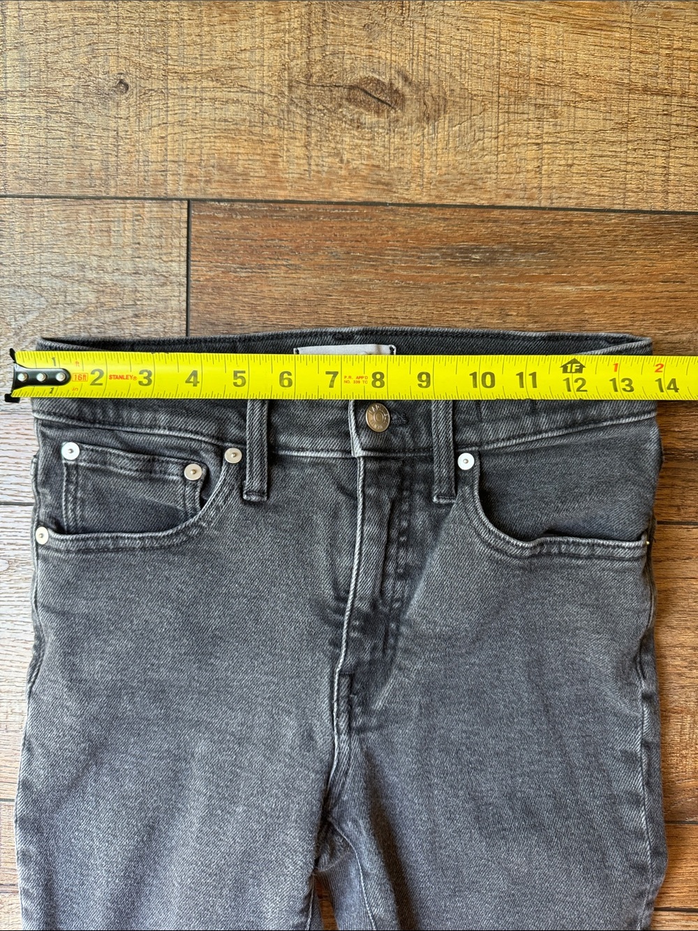 Madewell Flare Jeans in Light Blue and Black Denim - Picture 8 of 13